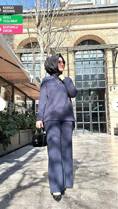 Kadın İkili Takım -Üst ve Pantolon Standart beden (40-46)Uyumlu