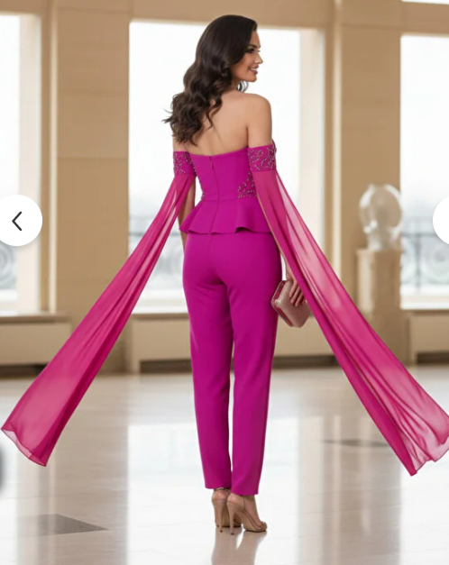 Straplez Peplum Tül Kollu Abiye Tulum-7107